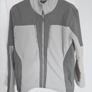 INC International Concepts Gray Fleece Jacket